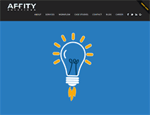 Tablet Screenshot of affitysolutions.com